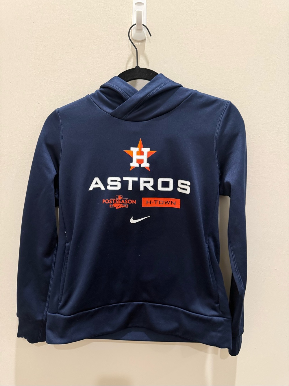 Nike Houston Astros Women’s Postseason Navy Pullover Hoodie Small